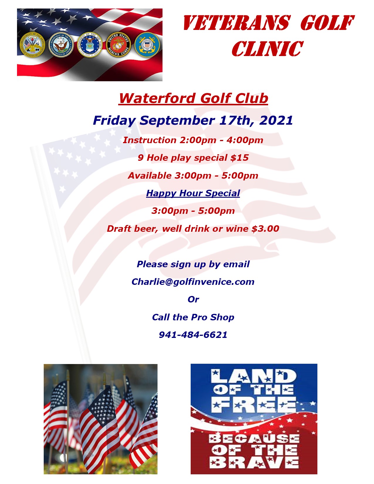 Veterans Golf Clinic Waterford 2021