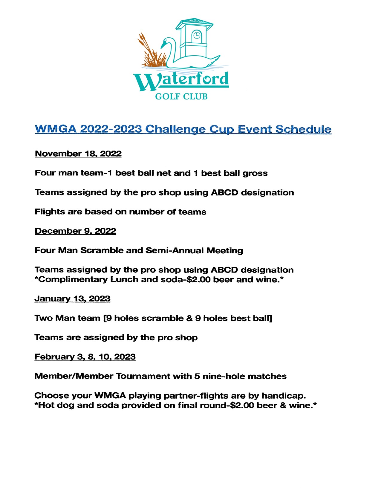 WMGA 2022 2023 Events schedule page 001